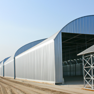 Entrepôt préfabriqué de bâtiment en métal de construction industrielle de structure métallique de large envergure