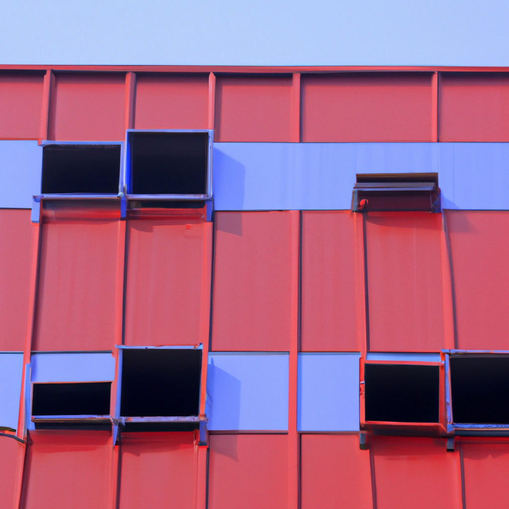 Labory modernisé par structure métallique préfabriquée avec le mur en verre de rideau