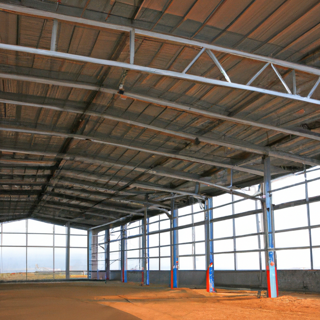 Atelier en acier de bâtiment en métal d'entrepôt préfabriqué durable et à faible coût de construction