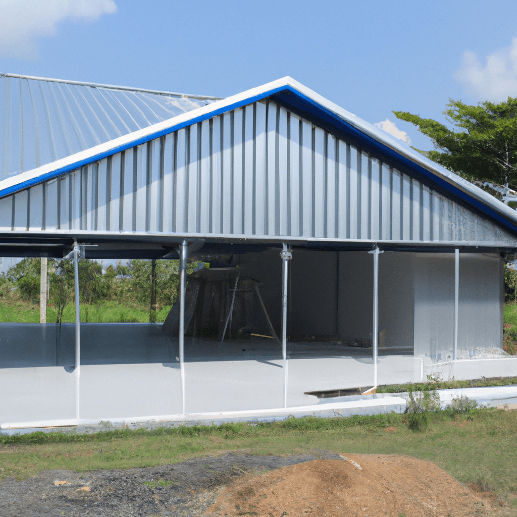 Maison de volaille de poulet de structure en acier à bas prix