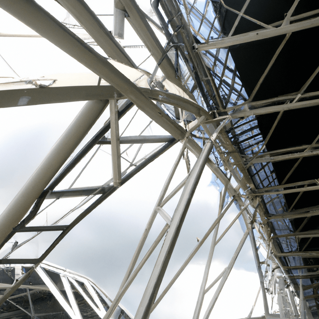 Bâtiments préfabriqués de pont de structure en treillis de structure métallique commerciale