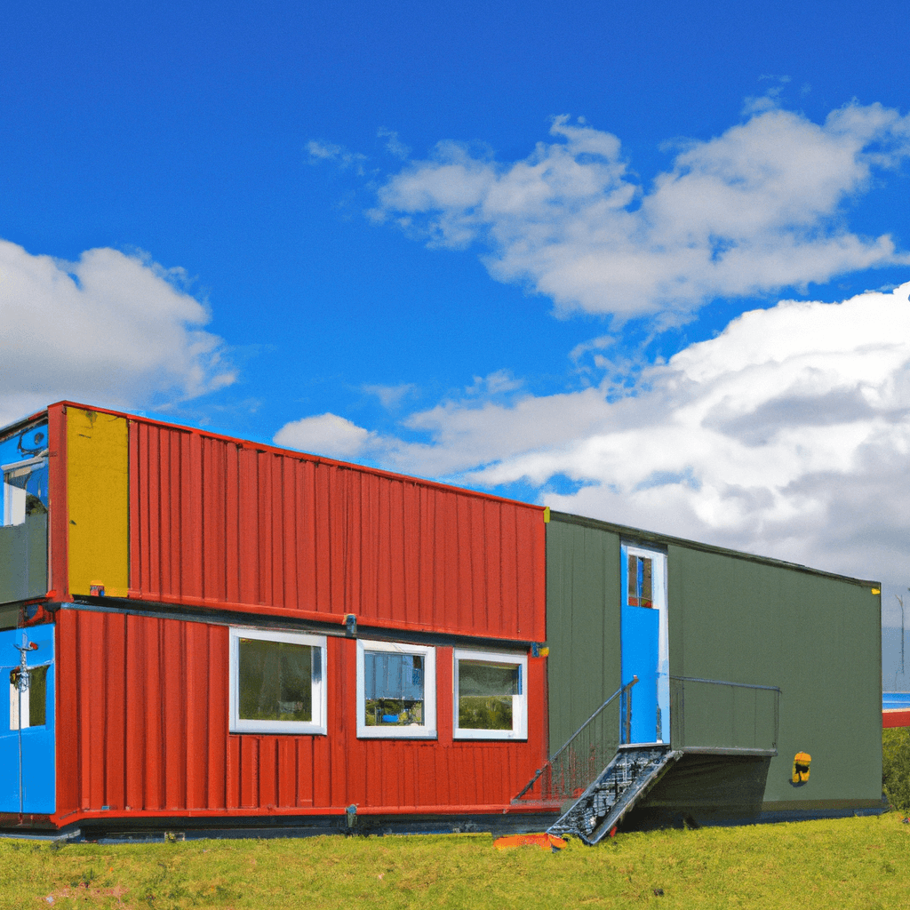 Maison de conteneur de bureau Maison préfabriquée modulaire à double chambre entièrement assemblée Maisons de conteneur